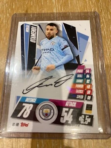 Match Attax 2019/20 Nicolas Otamendi Official Signed Autograph Card - Man City - Picture 1 of 2