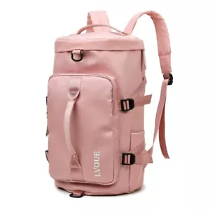 Para mujer Bolso de gimnasio de lona Mochila Bolsos deportivos Bolso de viaje Llevar equipaje - Imagen 1 de 13