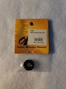 OMP QUADRO Peep Sight 1/4" ID Black Archery Compound Bow Hunting Target 37647 - Picture 1 of 2