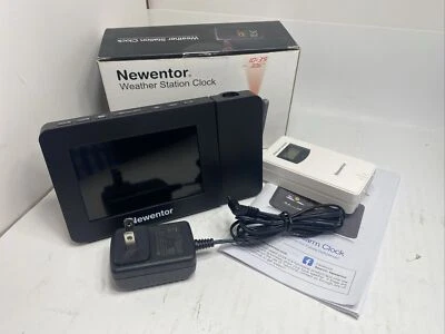Newentor Weather Station Wireless Digital Indoor Outdoor Thermometer with Alarm - Image 1 of 4