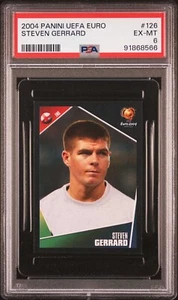 STEVEN GERRARD PSA 6 2004 Panini UEFA Euro Sticker #126 - Picture 1 of 2