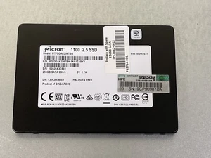 HPE Micron 1100 256GB Solid State Drive 2.5 SATA 6G SFF SSD SATA3 SSD 100% - Picture 1 of 4