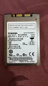 New Bulk, MK1633GSG Toshiba  1.8" 160GB HDD  Hp Elitebook, HP 601793-001 - Picture 1 of 2