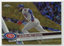 JASON HEYWARD 2017 Topps Chrome #115 GOLD WAVE REFRACTOR 38/50 Chicago Cubs