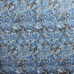 1/2 Yard VTG Fabric Rose Garden Jinny Beyer Blue Cotton - Picture 1 of 4
