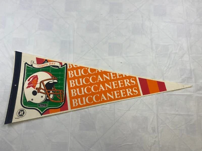 Banderín Buccaneers Vintage Años 80 Raro Banderín 30 X 12 Logo Antiguo Foto 1 de 4