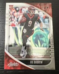 JOE BURROW Absolute ROOKIE Silver Foil RC - Foto 1 di 10