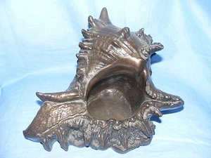 Pendelfin Metallion Range Cold Cast Bronze Seashell Plant Hot Holder - Picture 1 of 2