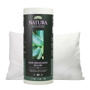 Natura Aloe Dream - Almohada de látex acolchada de bambú y lana con infusión de aloe - Imagen 1 de 6