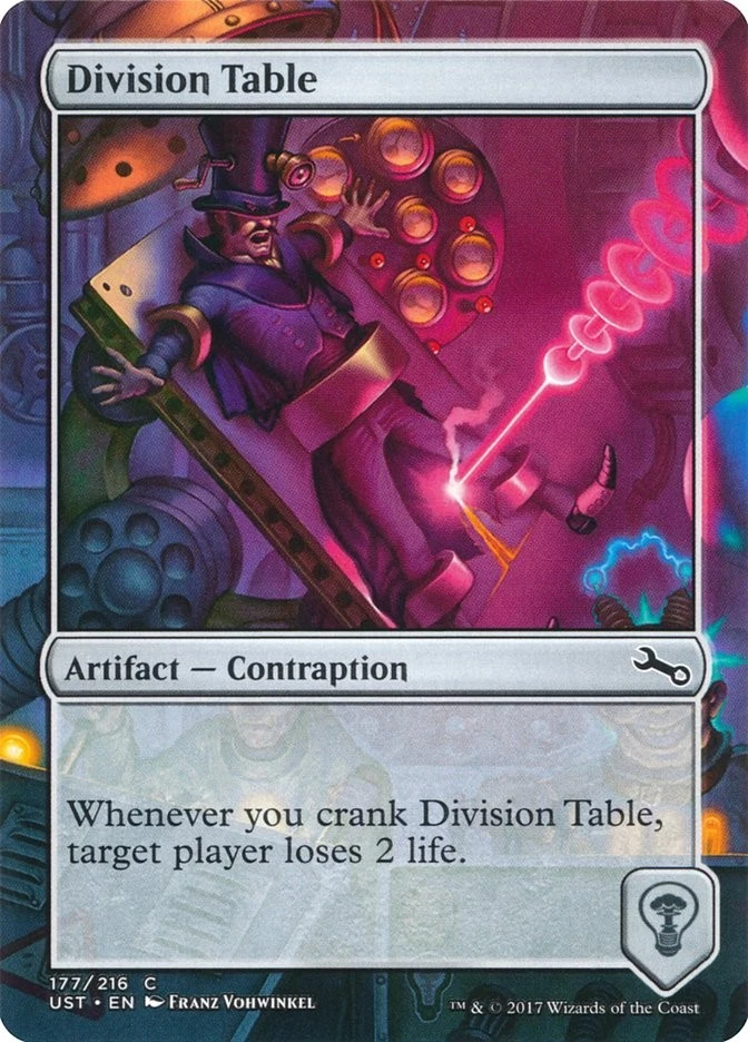 Division Table [Unstable] (UST 177) Near Mint - Image 1 of 1