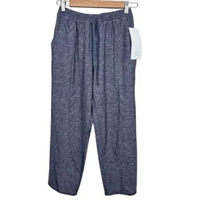 Lululemon Final Play Crop 23" Heather Lux Multi Nero 4 Donna Corsa Viaggio - Foto 1 di 5