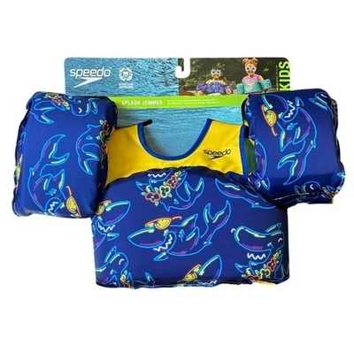 Speedo Splash Jammer Infant Child  Shark Swim Safety Vest Jacket (33-55lbs) NEW - Image 1 of 4