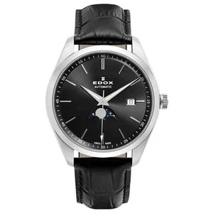 Edox Les Vauberts Moonphase 80505 3M NIM Men's Swiss Made Automatic Watch READ - Picture 1 of 4