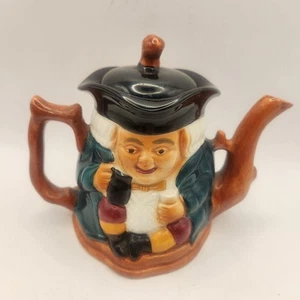Vintage Staffordshire 2-seitige Toby Mini Teekanne handbemalt kürzer & Sohn England - Bild 1 von 9
