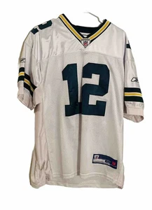 Aaron Rodgers vintage Reebok Green Bay Packers jersey Sz-48 White Green Trim - Picture 1 of 10