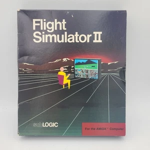 FLIGHT SIMULATOR II 2 Big Box 1986 SubLogic Commodore AMIGA Preowned RARE - Picture 1 of 11