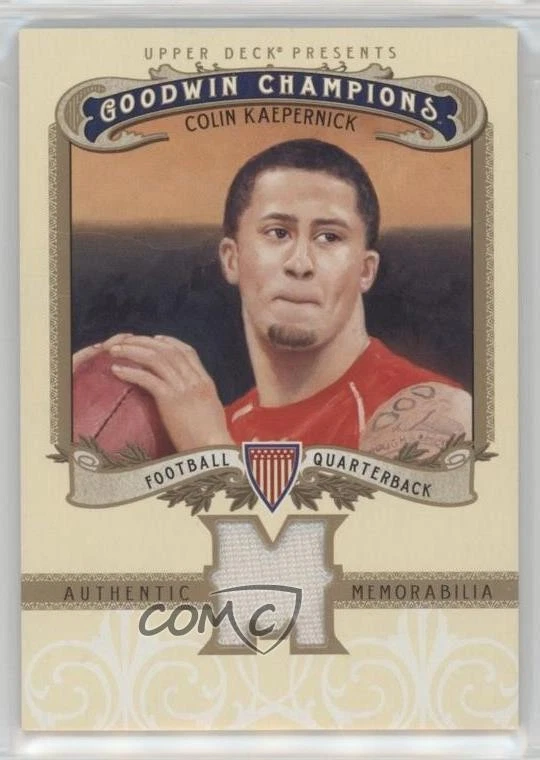 2012 Upper Deck Goodwin Champions Authentic Memorabilia Colin Kaepernick #M-CK - Image 1 of 2
