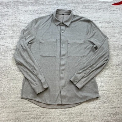 Lululemon  Soft Knit Overshirt Shirt Large Green Athleisure Performance Preppy - Image 1 of 4