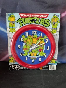 RELOJ Tortugas Ninja Héroe Mutante Adolescente Años 90 De Colección TMNT Importación Reino Unido 1990 Sellado - Imagen 1 de 3