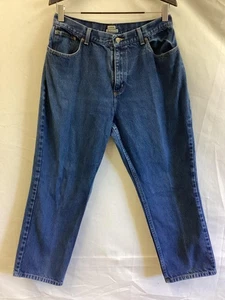 LL Bean Jeans Womens 18 Petite Blue Denim Original Fit Relaxed Tapered 299539 - Picture 1 of 11