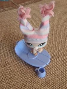 Littlest Pet Shop Cat #1363 Kitty Winter Snow Lot LPS F3 - Picture 1 of 7