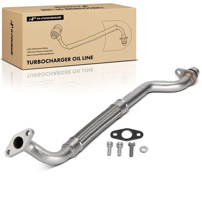 Línea de aceite turbocompresor A-Premium retorno para Audi A4 2000-2001 A6 2000-2004 S4 S6 Foto 1 de 4
