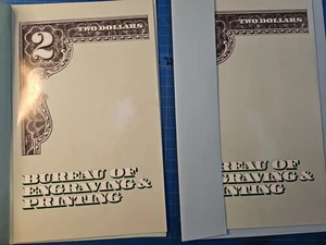 Bureau of Engraving and Printing Uncut Sheet of 4 - 1995 Series $2 Dollar Bills - Picture 1 of 6