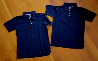 2-pack French Toast short sleeve polo shirts, youth size XL (14/16), dark blue  - Image 1 of 4