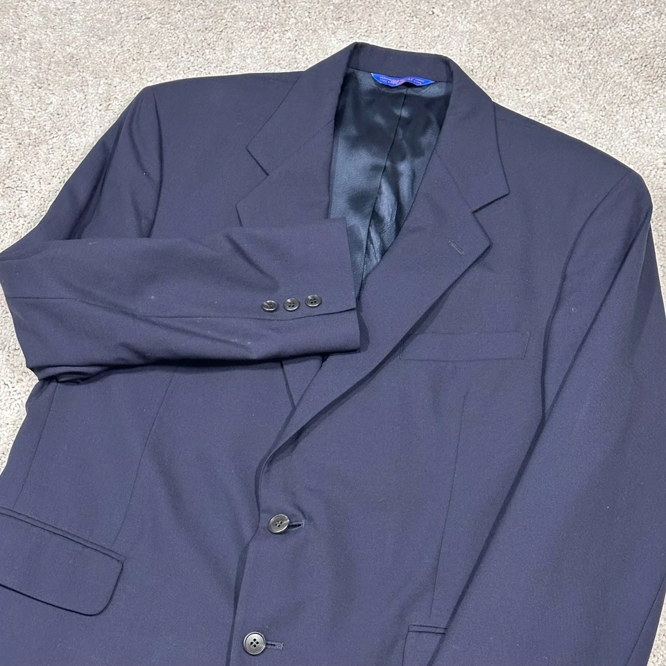 Pendleton Mens Navy Wool Blazer Suit Jacket Sport Coat 40R - Image 1 of 4