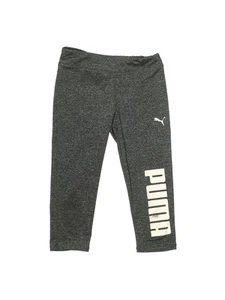 Puma Girls Gray Active Pants 7 - Picture 1 of 2
