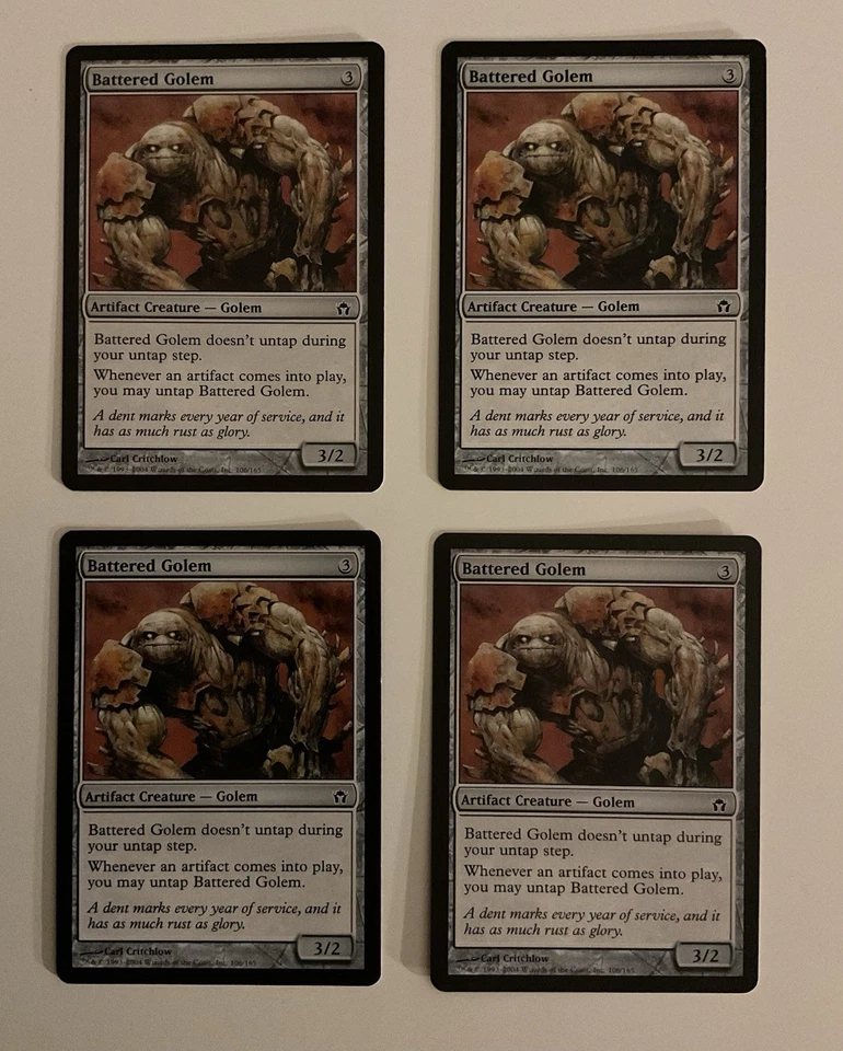 MTG Magic - Fifth Dawn (5DN) 4x Battered Golem / Zerbeulter Golem NM - Bild 1 von 1