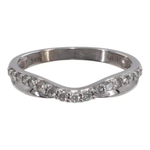 14k White Gold Graduated Diamond Band (PZ1004131) - Picture 1 of 8