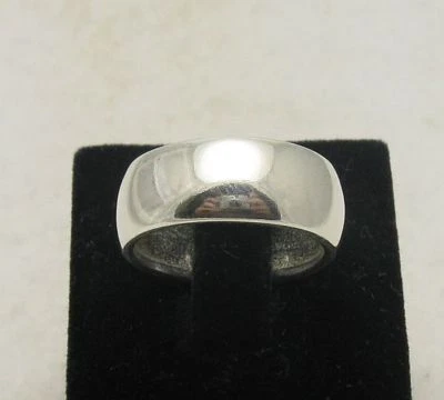 Genuine Sterling Silver Plain Band Solid Hallmarked 925 Handmade Empress - Image 1 of 2