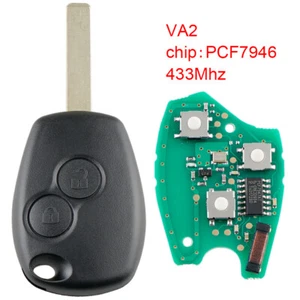 433Mhz Car Remote Key Fob ID46 / 7946 Chip Fit for Kangoo Renault Scenic Clio - Picture 1 of 8