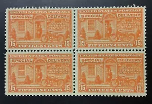 MOMEN: US STAMPS #E13 BLOCK MINT OG NH LOTTO #73964 - Foto 1 di 2