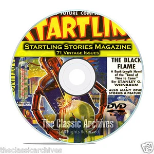 Startling Stories, 71 Vintage Pulp Magazine, âge d'or science-fiction DVD C64 - Photo 1/6