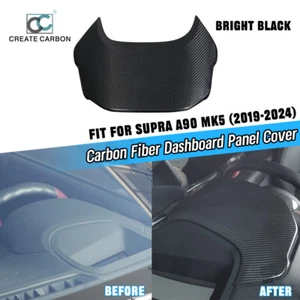 Dry Carbon Fiber Center Console Dashboard Panel Cover Trim Fit For Supra A90 MK5 - Bild 1 von 6