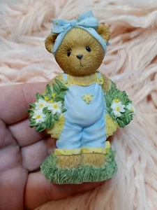 Cherished Teddies Mikayla  Pick A Pocket Full of Sunshine Flowers Everywhere  - Picture 1 of 17