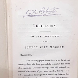 Das eigene Buch der Mormonen, Mormonismus nach eigenen Maßstäben erprobt 1857 v. H. Roberts - Bild 1 von 14
