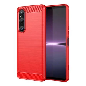 Ochrona Etui na telefon komórkowy do Sony Xperia 1 V Case Cover Etui Bumper Carbon Shell Nowe - Zdjęcie 1 z 19