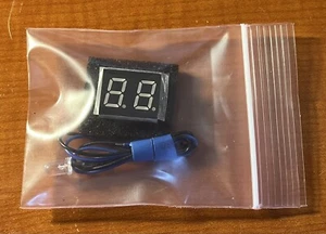 Blue Dual 7 Segment 0.4 Inch LED CA - Cobra, Uniden, Galaxy, RCI CB & 10M Radio - Picture 1 of 2