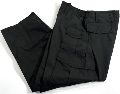 PANTALONE TATTICO NUOVO SENZA ETICHETTE UOMO 32x32 PROPPER F5251 UNIFORME RIP STOP NERO 32x32 - Immagine 1 di 2