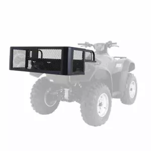 Black Widow Universal Deluxe Steel Mesh ATV Rear Drop Basket Rack - Picture 1 of 6