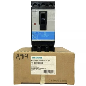 SIEMENS ED23B060L MCCB 60A3P 240V W-LI-LO LUGS Circuit Breaker - Picture 1 of 8