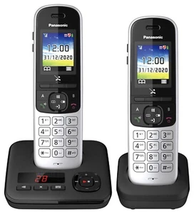 Panasonic KX-TGH722GS Schnurlostelefon mit zusätzlichem Mobilteil - KX TGH722GS - Bild 1 von 2