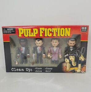 NECA Pulp Fiction Clean Up Figure Set Complete Open Box Nice Condition 