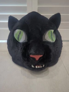 BIG GREETER HEADS BLACK CAT PANTHER HEAD DAN DEE Halloween COSTUME MASCOT #7 - Picture 1 of 24