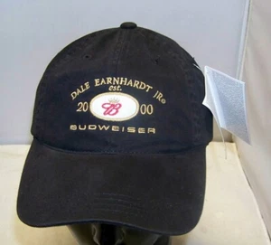 VINTAGE 2000 CHASE #8 BUDWEISER DALE EARNHARDT JR BLACK VINTAGE HAT CAP DEI NWT - Picture 1 of 4