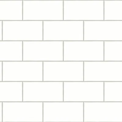 切萨皮克3115-12491软白色地铁瓷砖墙纸 — 第 1/2 张图片