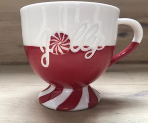 Starbucks Coffee HOLIDAY 2007 JOLLY 12oz Standbecher rot weiß Weihnachten NEU! - Bild 1 von 9